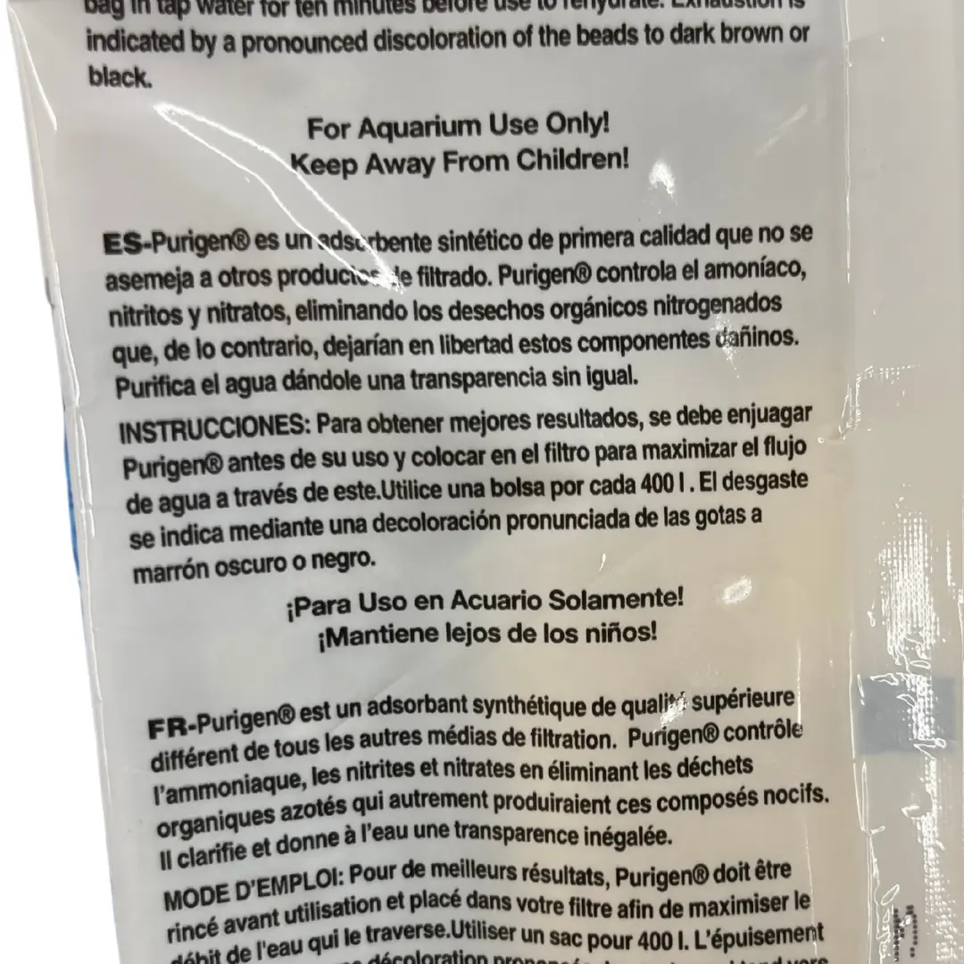 Purigen en sobre seachem